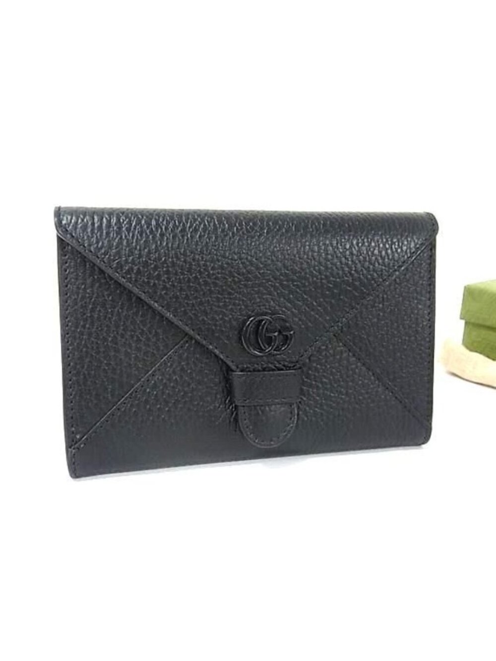 Gucci GG Marmont Leather Multi Pouch Case Black